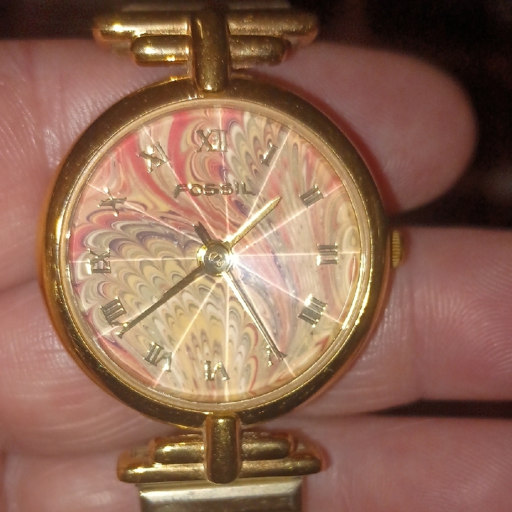 Fossil Authentic Gold and Silver Watch
